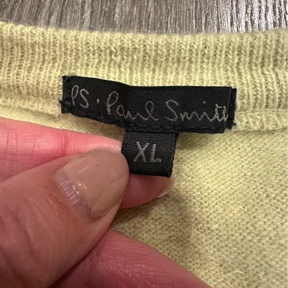 Paul Smith Women's Sweater XL Thin Angora Lambswool Crew Neck Soft Made in Italy - Picture 2 of 8